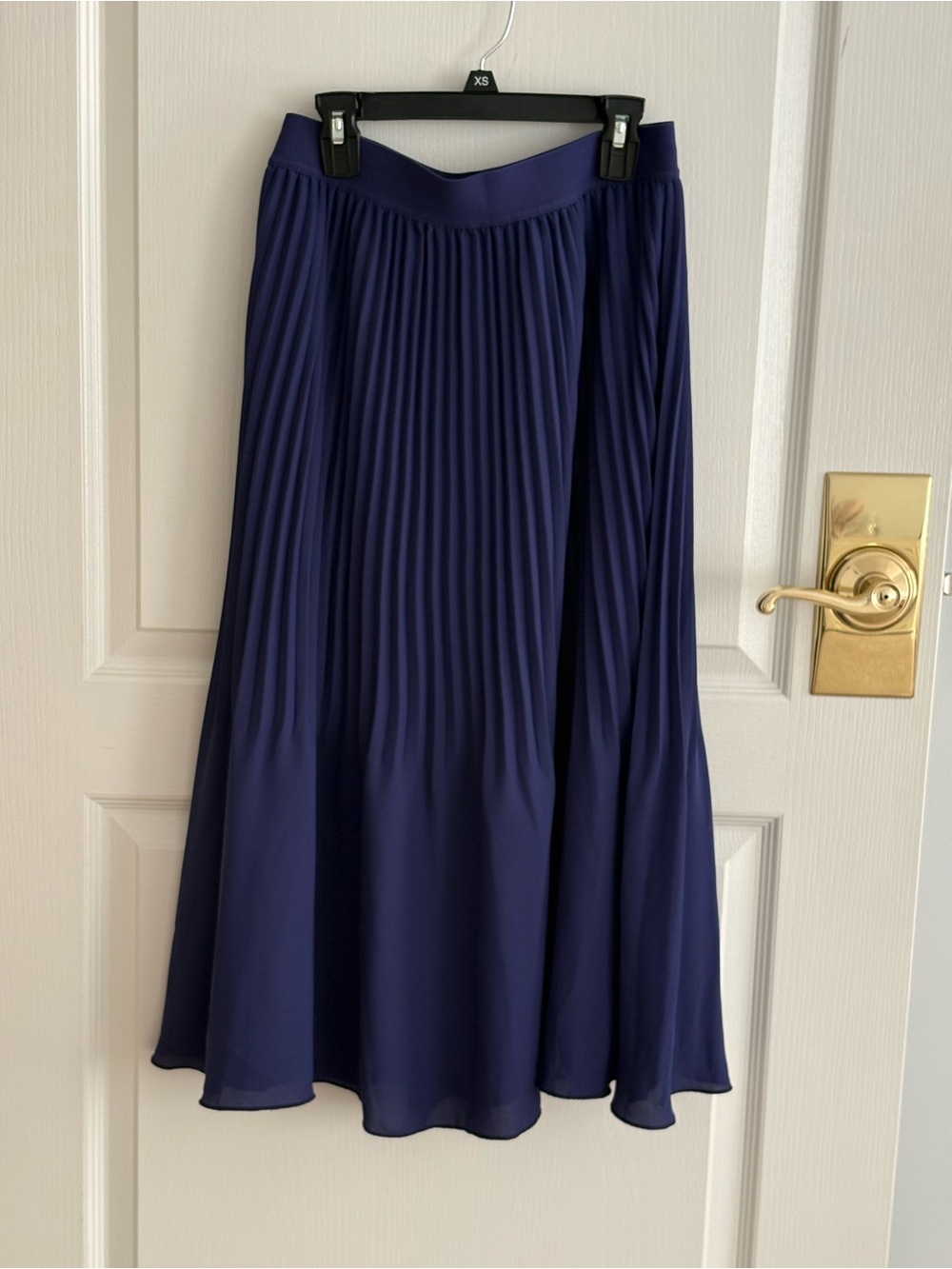 Women's purple Pleated Midi Skirt